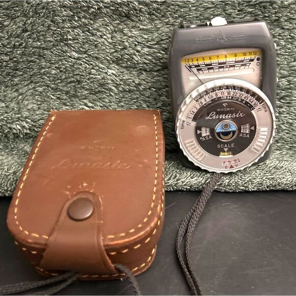 NOS Gossen Lunasix Light Meter With Brown Leather Case Vintage Immaculate - Picture 5 of 13